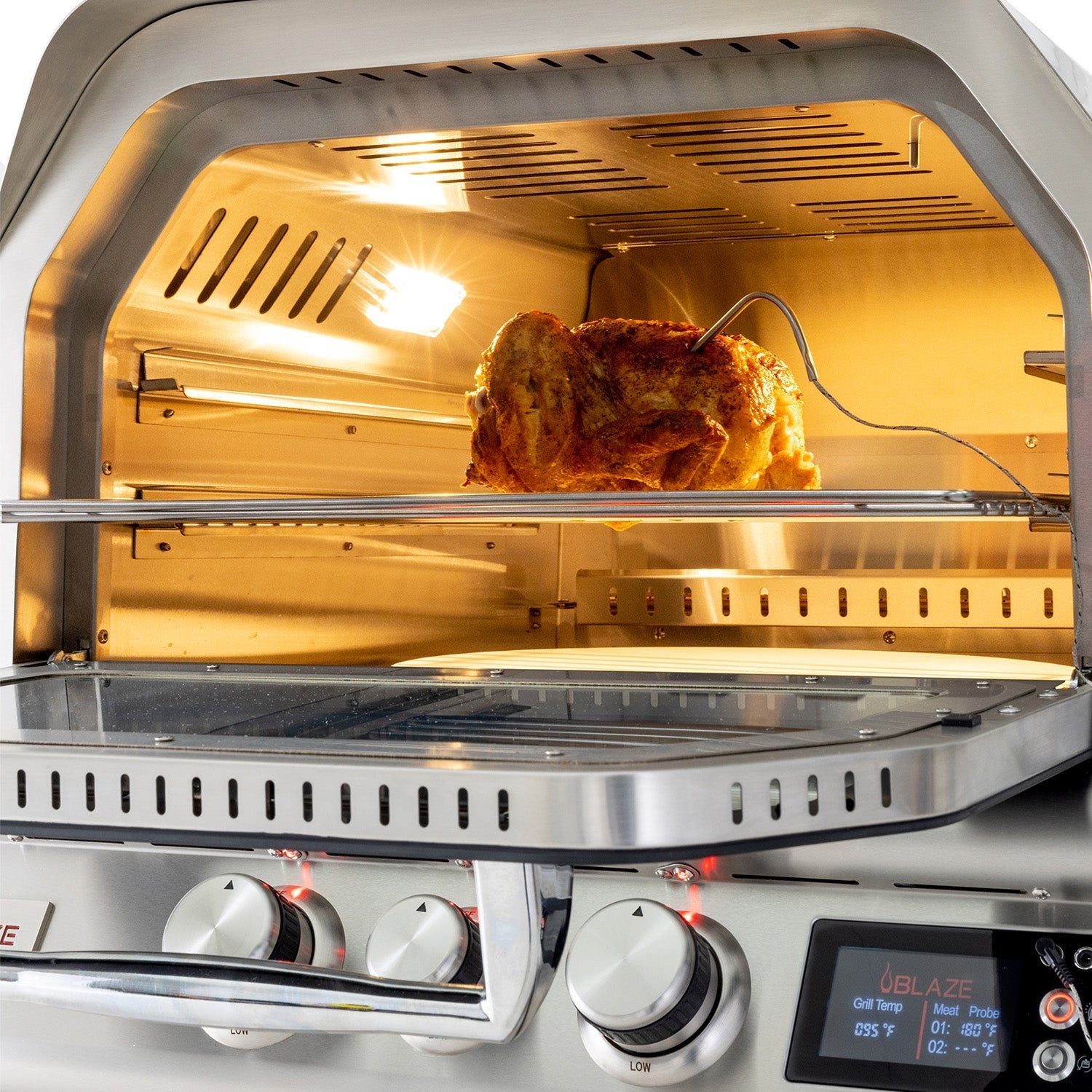 Blaze 26 Inch Gas Outdoor Pizza Oven With Rotisserie (LP)