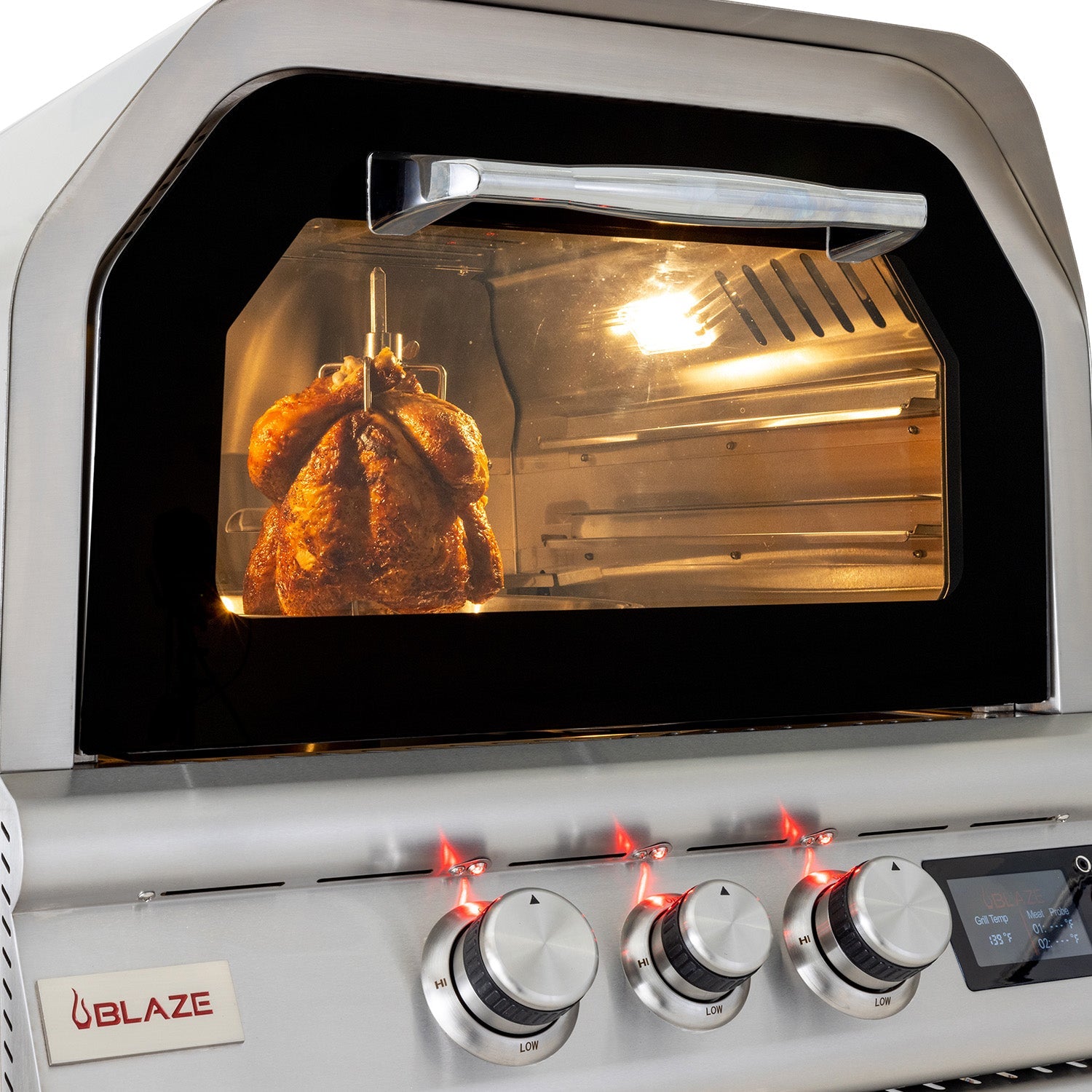 Blaze 26 Inch Gas Outdoor Pizza Oven With Rotisserie (LP)