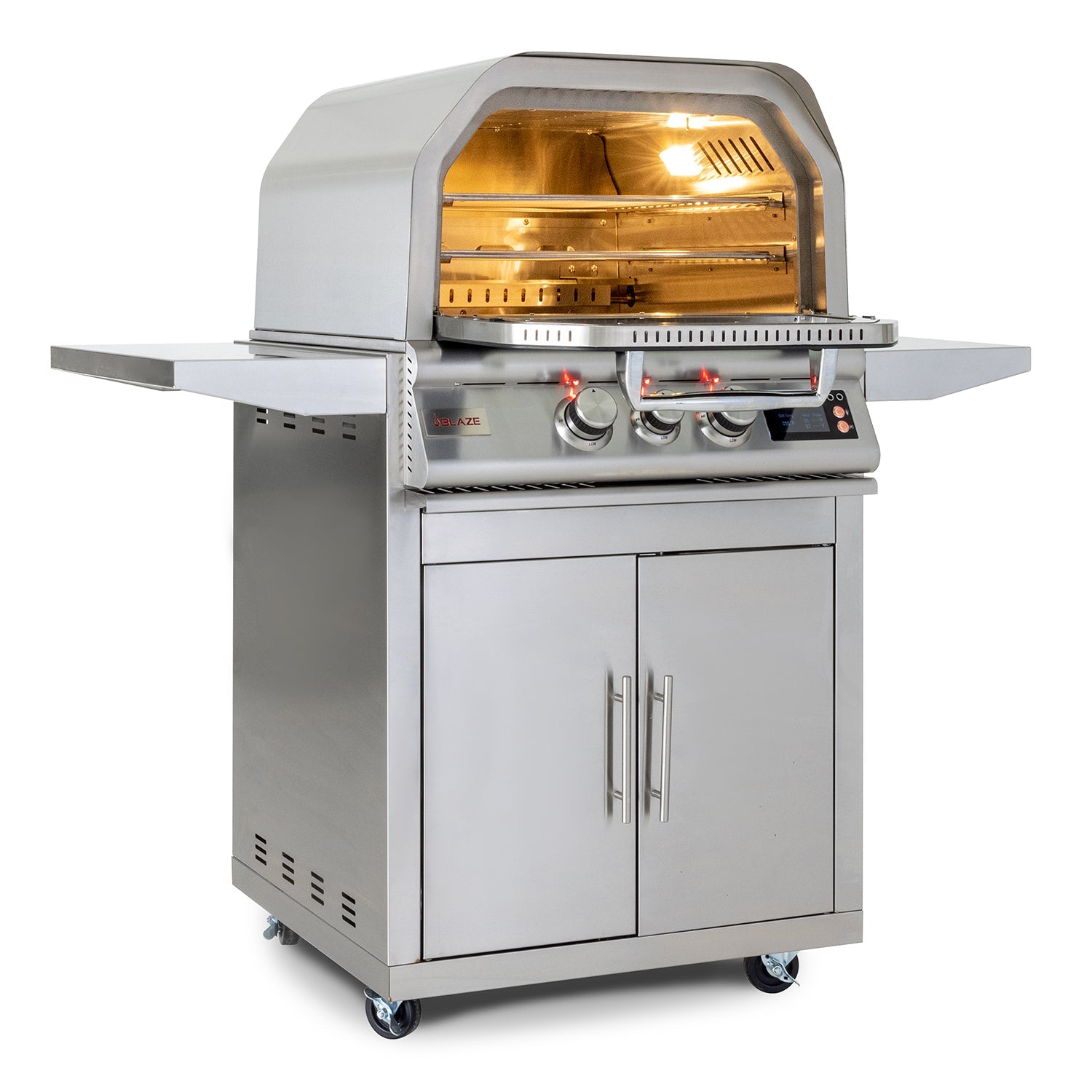 Blaze 26-Inch Gas Outdoor Pizza Oven With Rotisserie (NG) - BLZ-26-PZOVN-NG