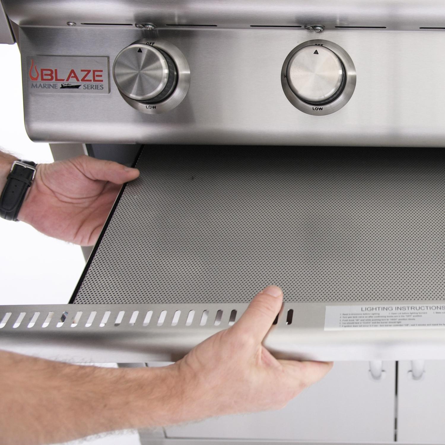 Blaze Drip Tray Flame Guard For Blaze Professional Gas Grills