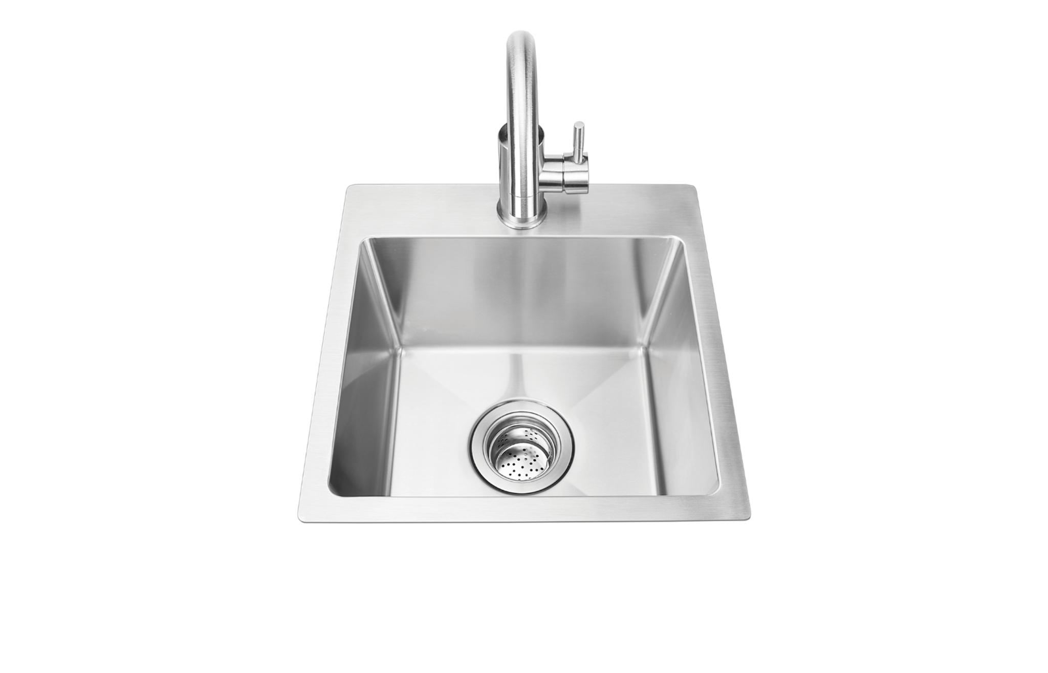 Bull 15″ Premium Stainless-Steel Dual Mount Sink - 12516