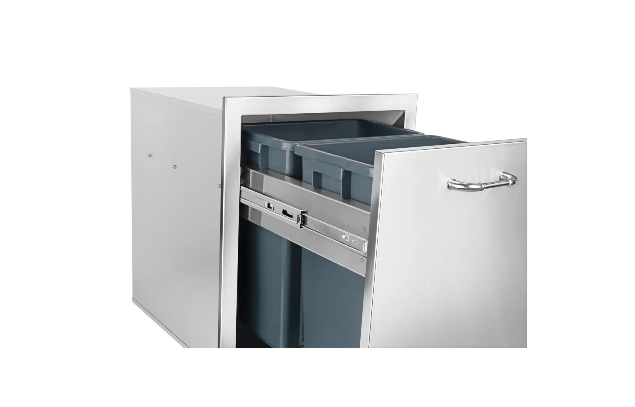 Bull Double Pull-Out Trash/Recycle Drawer with Reveal