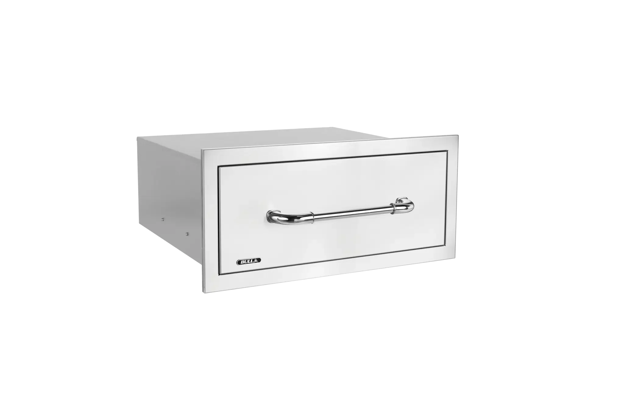 Bull Large Single Stainless-Steel Drawer with Reveal - 19980