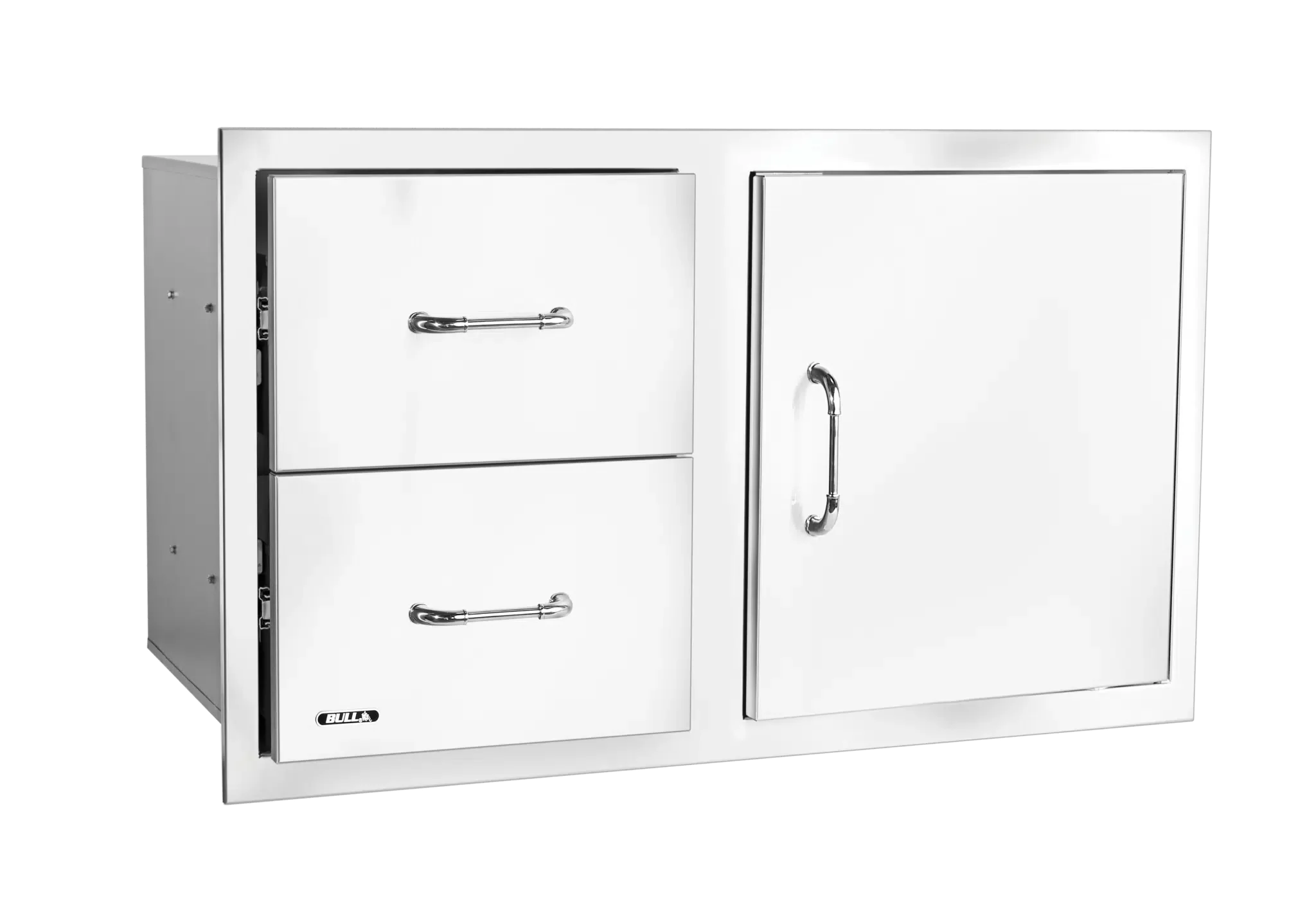 Bull Reversible 30” Stainless-steel Door/Drawer Combo with Reveal - 25890