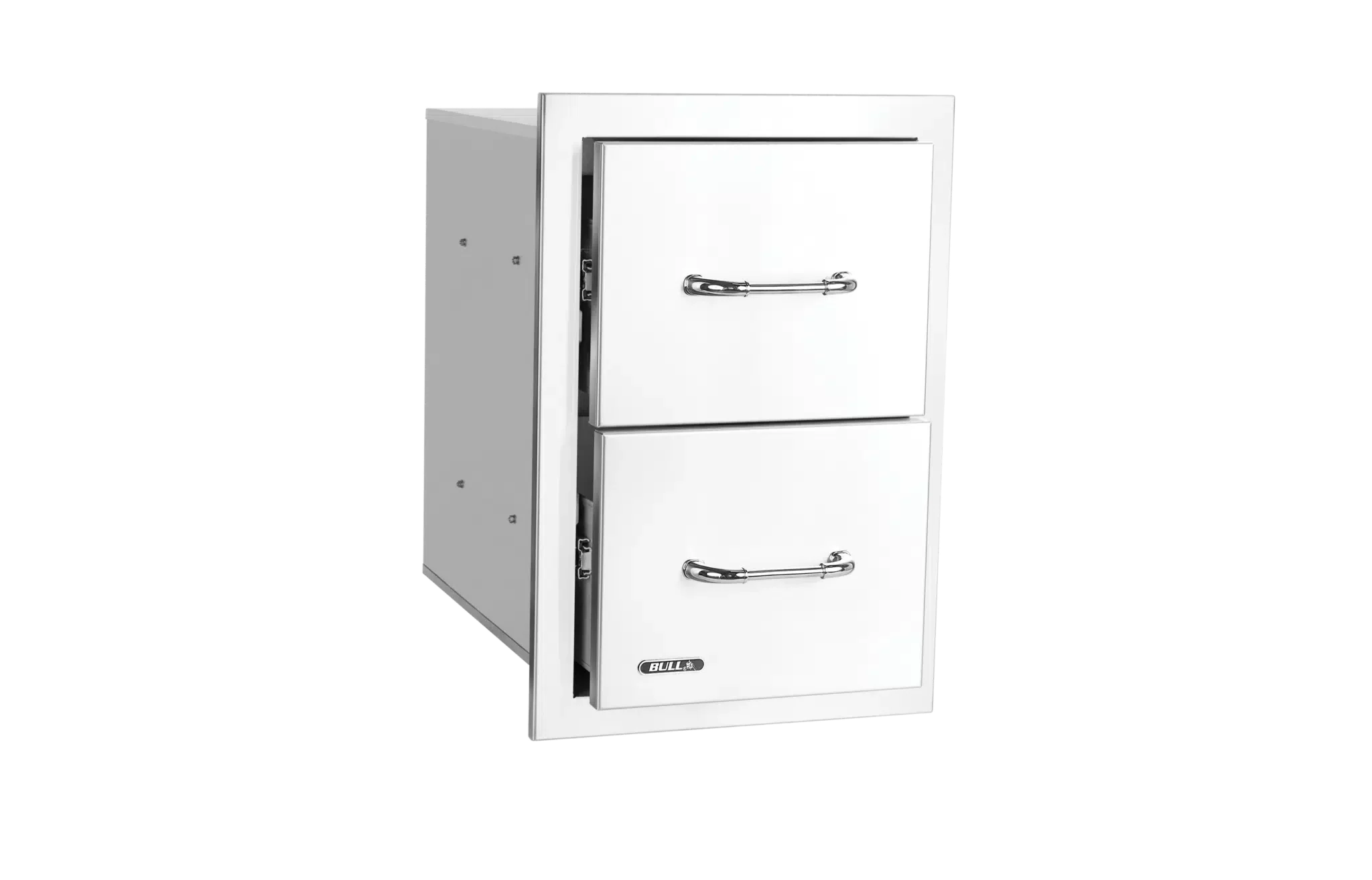 Bull Stainless Steel Double Drawer with Reveal - 56990