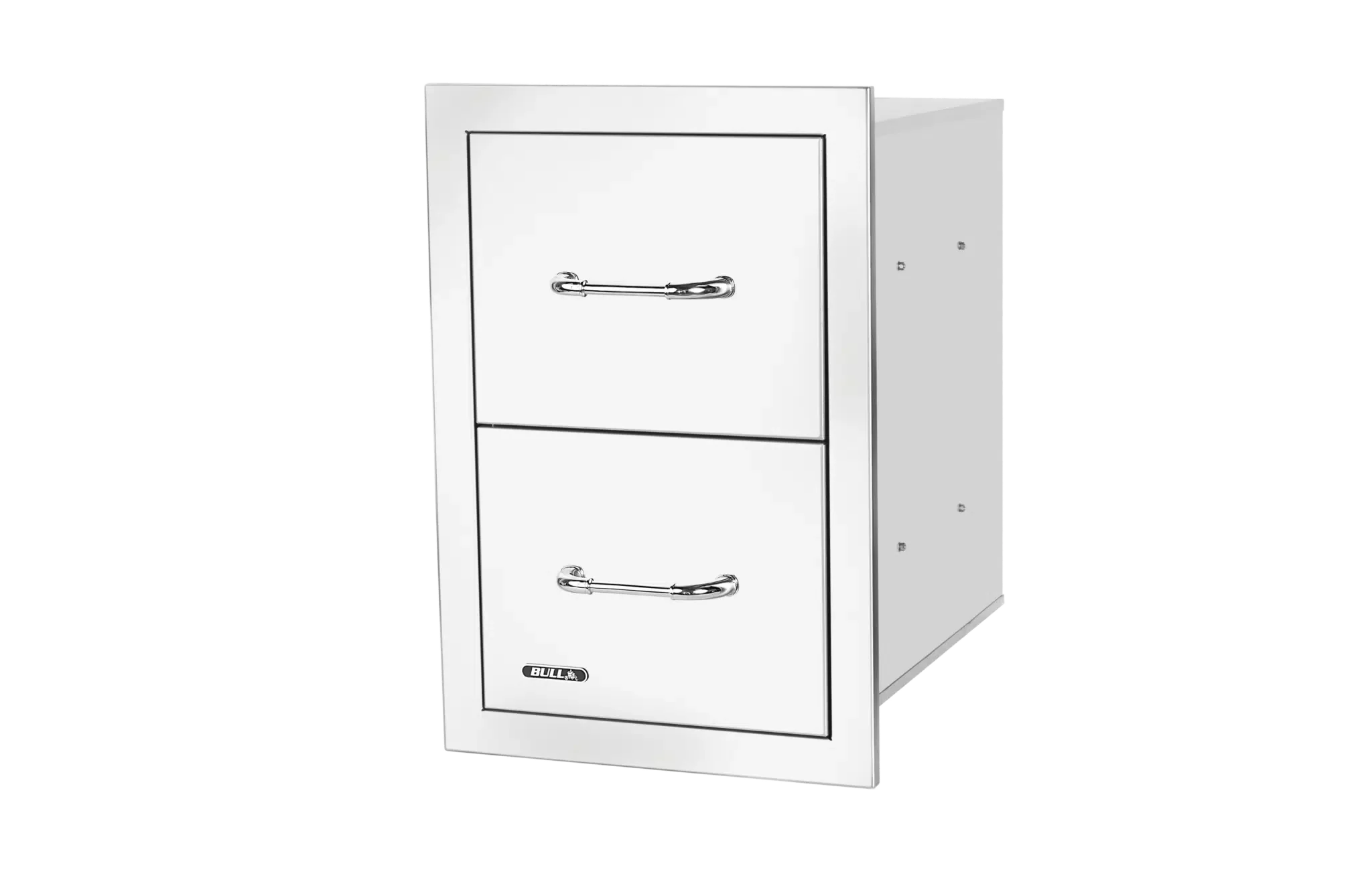 Bull Stainless Steel Double Drawer with Reveal - 56990