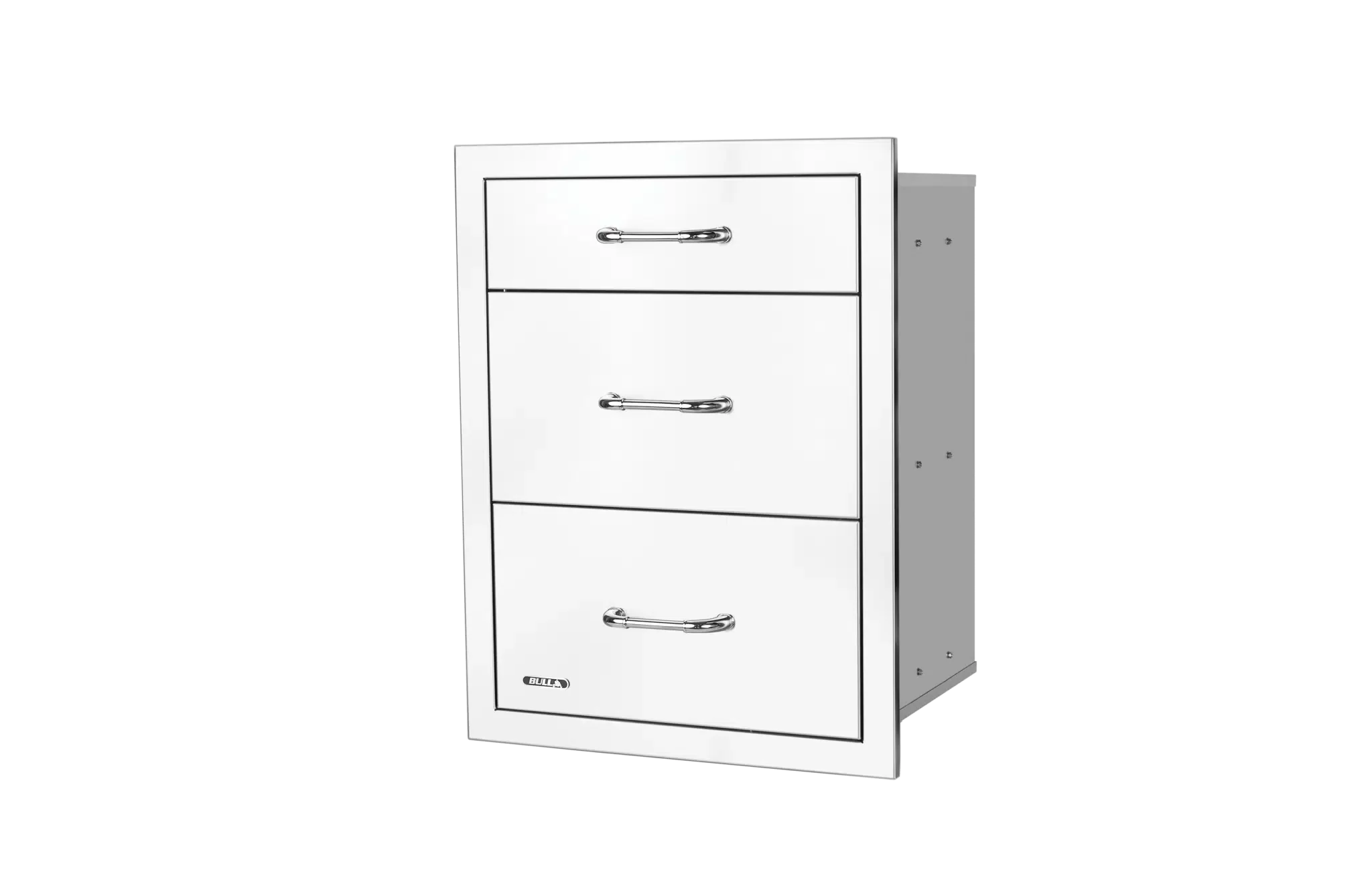 Bull Stainless Steel Triple Drawer System with Reveal