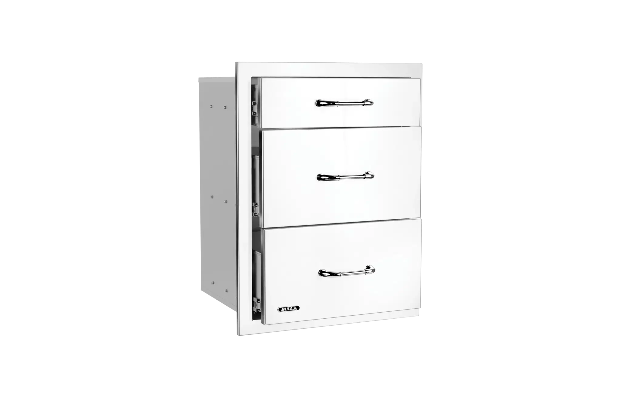 Bull Stainless Steel Triple Drawer System with Reveal - 58120