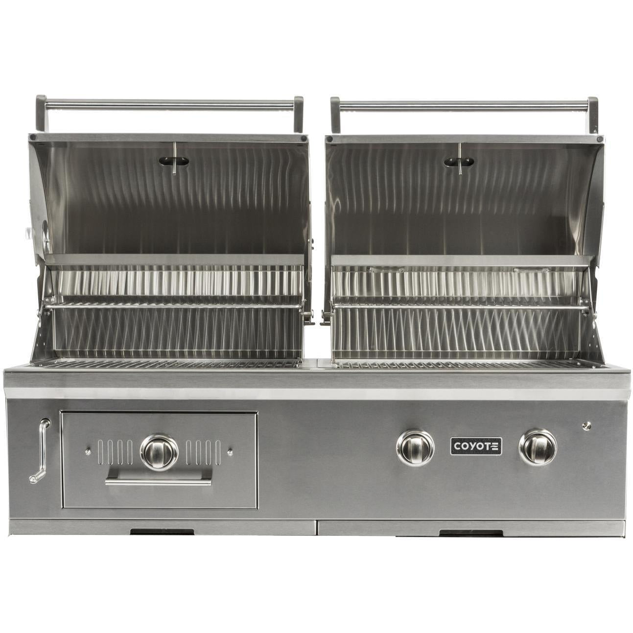 Coyote Centaur 50-Inch Built-In Natural Gas/Charcoal Dual 