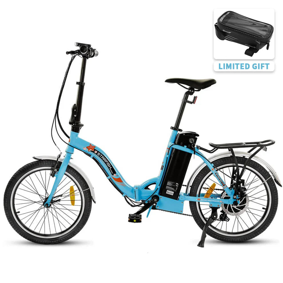 Ecotric Starfish 20inch portable and folding electric bike