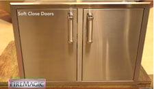 Fire Magic 6.5-Foot Contemporary Pre-Fab Island Bundle White Aspen Countertop