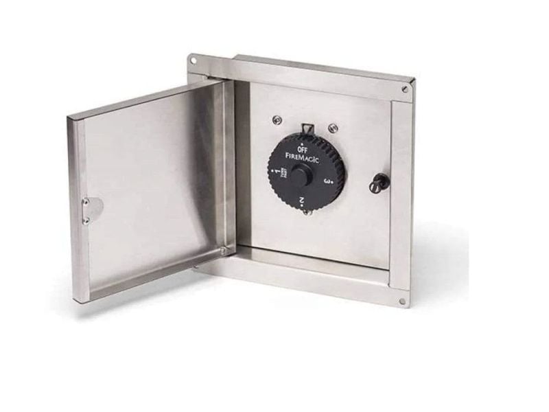 Fire Magic 6.5-Foot Reclaimed Wood Prefab Outdoor Kitchen Island Bundle