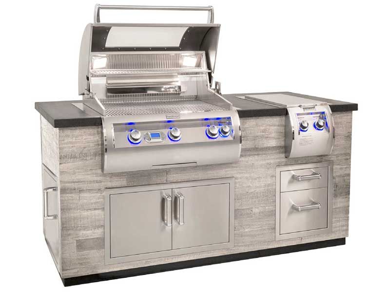 Fire Magic 6-Foot GFRC Silver Pine Reclaimed Wood Island