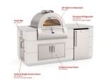 Fire Magic GFRC 6-Foot Pizza Oven Island System White Aspen