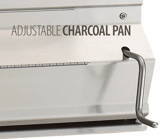 Fire Magic 24-Inch Stainless Steel Charcoal Slide-In Grill Smoker Hood