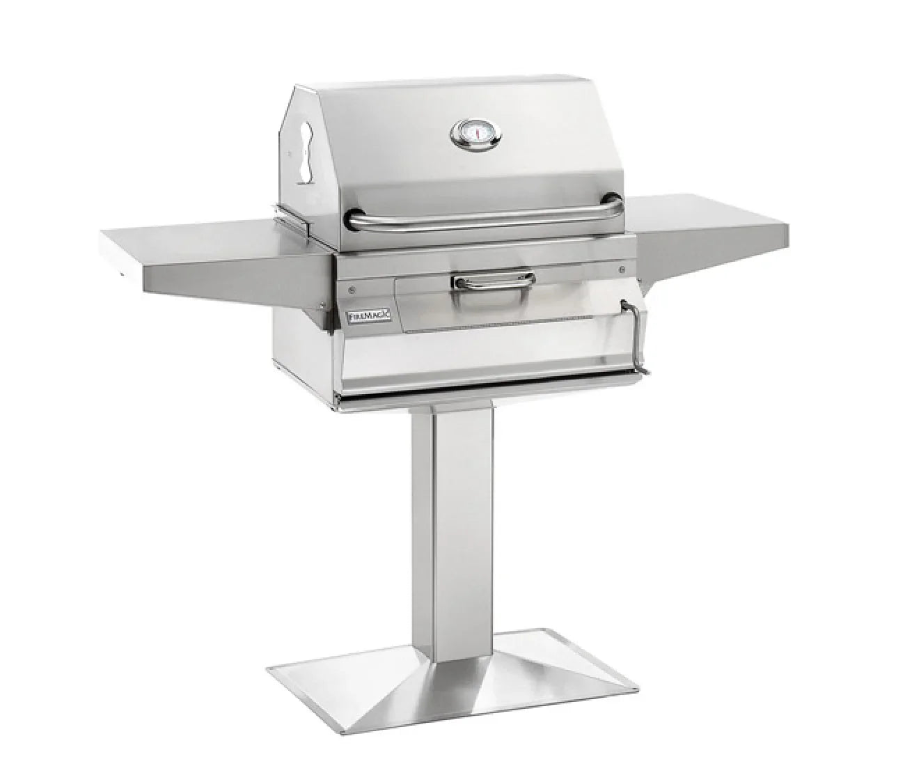 Fire Magic Legacy 24-Inch Charcoal Smoker Post-Mount Adjustable Grill