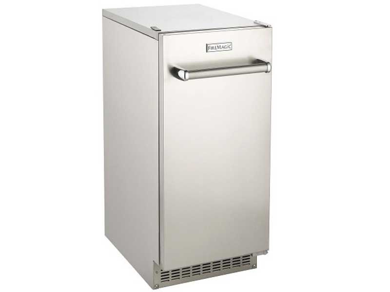 Fire Magic Outdoor High Capacity Stainless Steel Ice Maker with Reversible Door Hinge