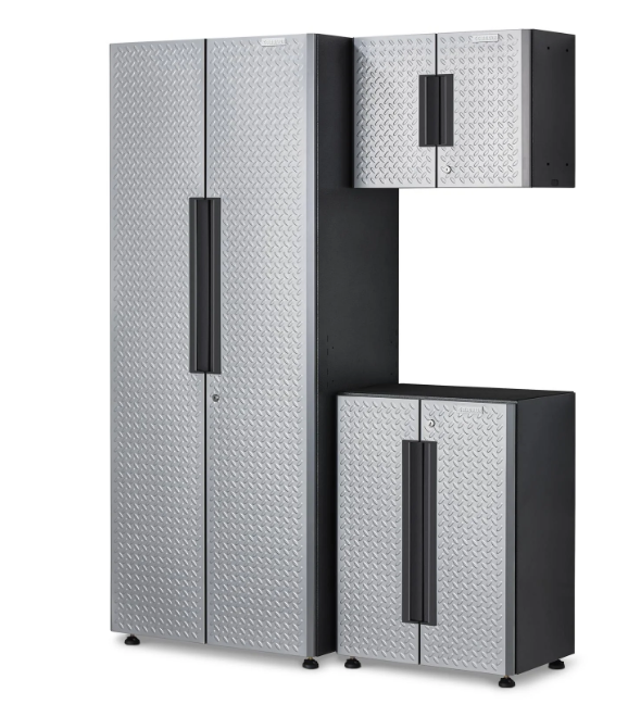 Gladiator 3-piece Silver Flex Cabinet System - GANF03WFMTS