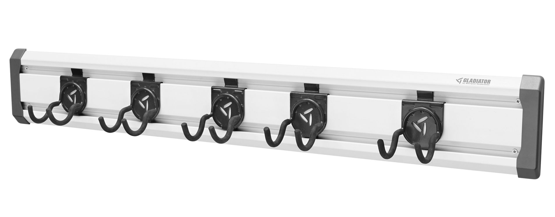 Gladiator 32 in. L GearTrack Garage Track Storage System with 5-Hooks