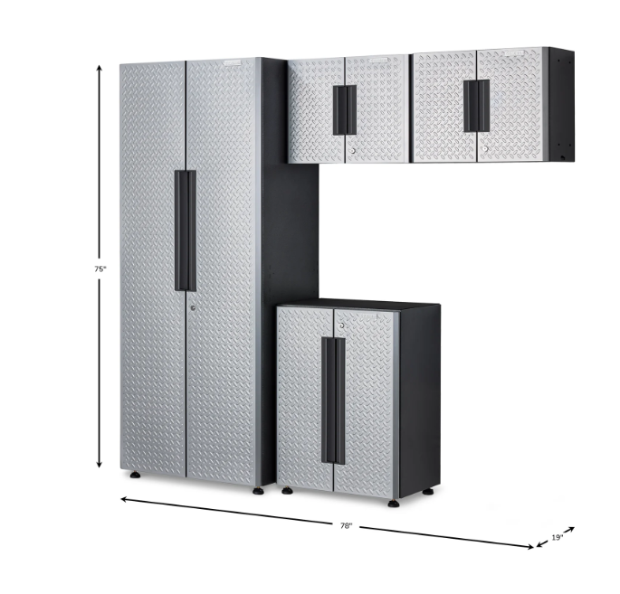 Gladiator 4-piece Silver Flex Cabinet System III