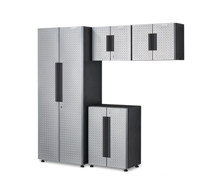 Gladiator 4-piece Silver Flex Cabinet System III - GANF04WFMTS