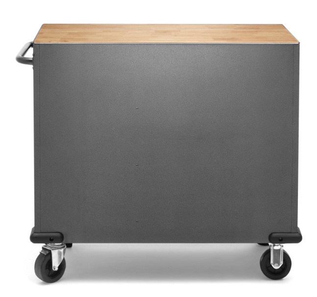 41 Inch Workbench Gladiator 41-Inch 9-Drawer Mobile Tool Workbench with Solid Wood Top ...