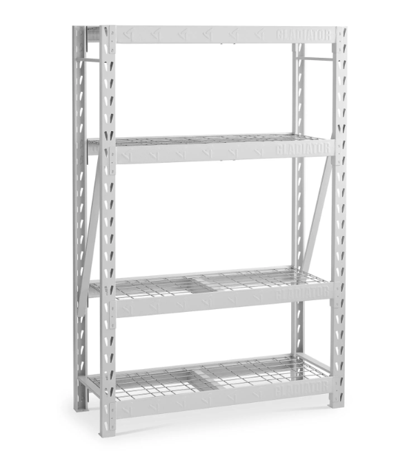 Gladiator 48in Heavy Duty Rack With Four Deep Shelves