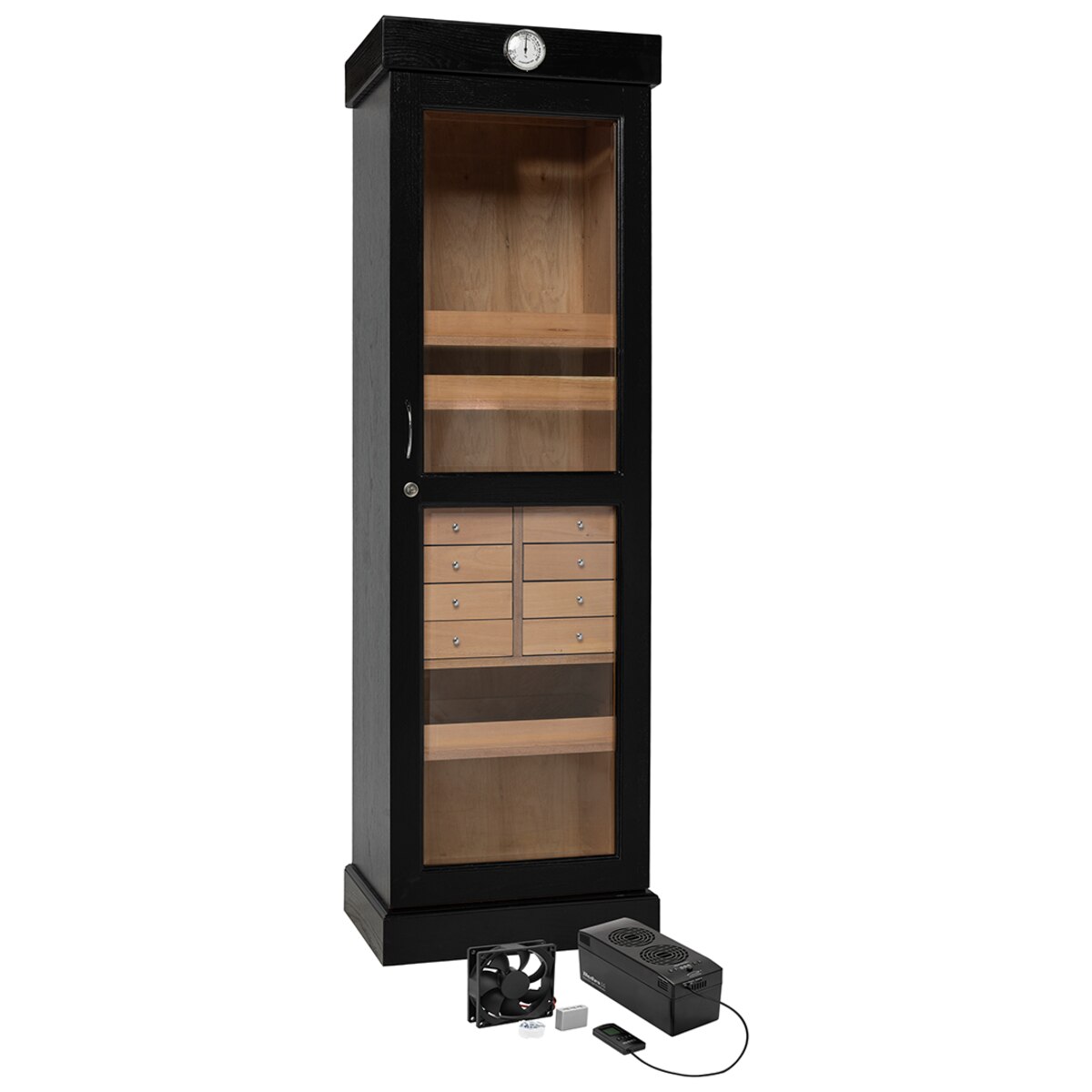 Humidor Supreme Display Humidor Tower 3000 Cigar Capacity