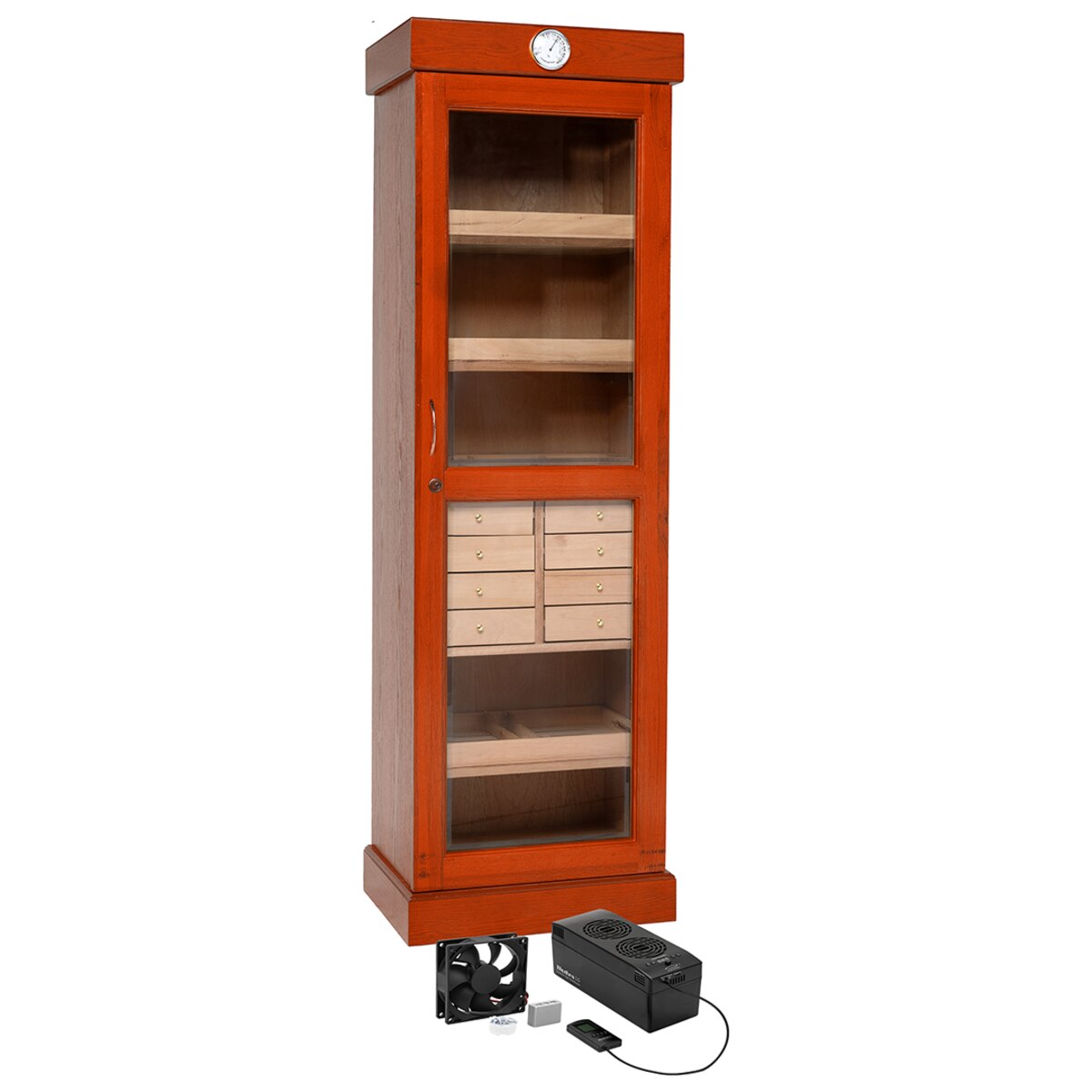Humidor Supreme Display Humidor Tower 3000 Cigar Capacity