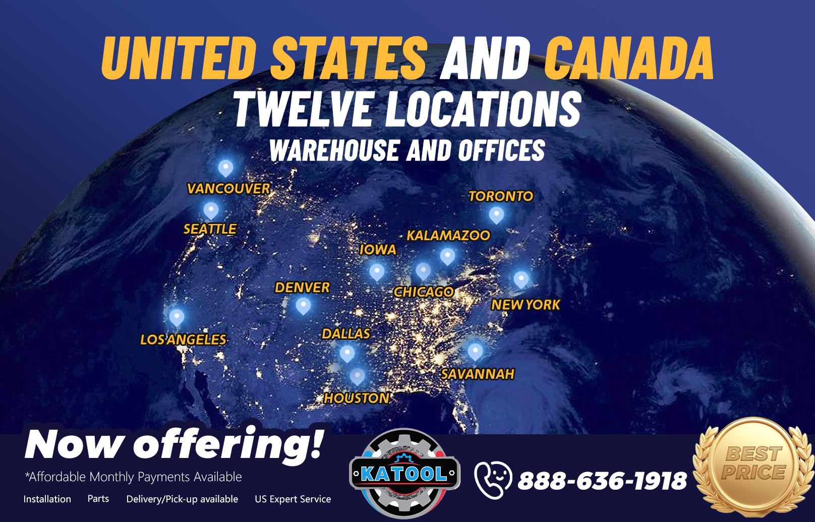 Katool KT-AV9 Wheel Alignment Machine Full-Automatic Works on 2 Post & Scissor Lift