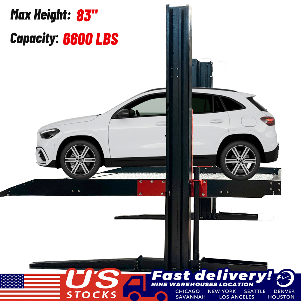 Katool KT-P2700 6600 lbs Two Post Floor Plate Car Parking Lift