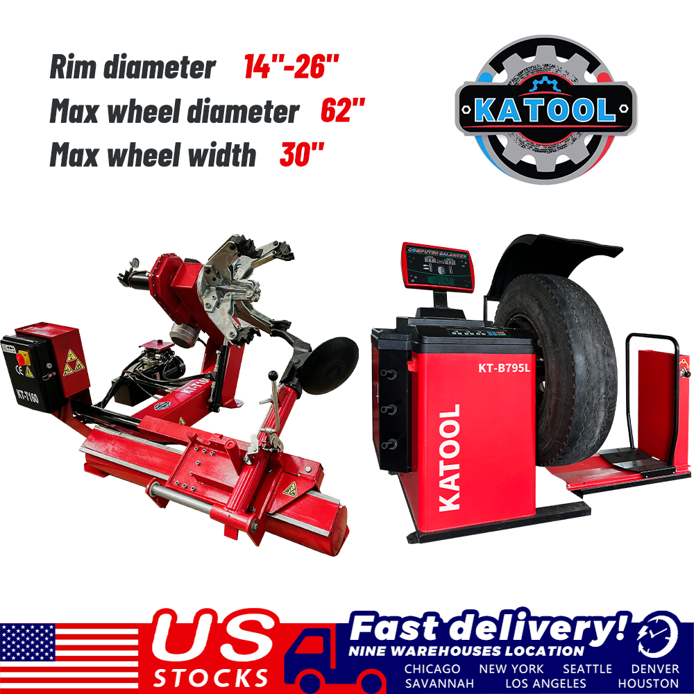 Katool  KT-T160 Heavy-Duty Truck Tire Changer and KT-B795 Wheel Balancer Combo