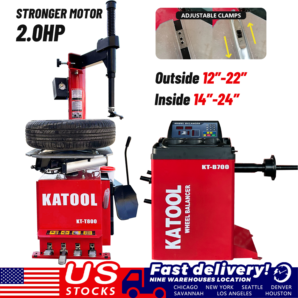 Katool KT-T800 Tire Changer and KT-B700 Wheel Balancer Combo