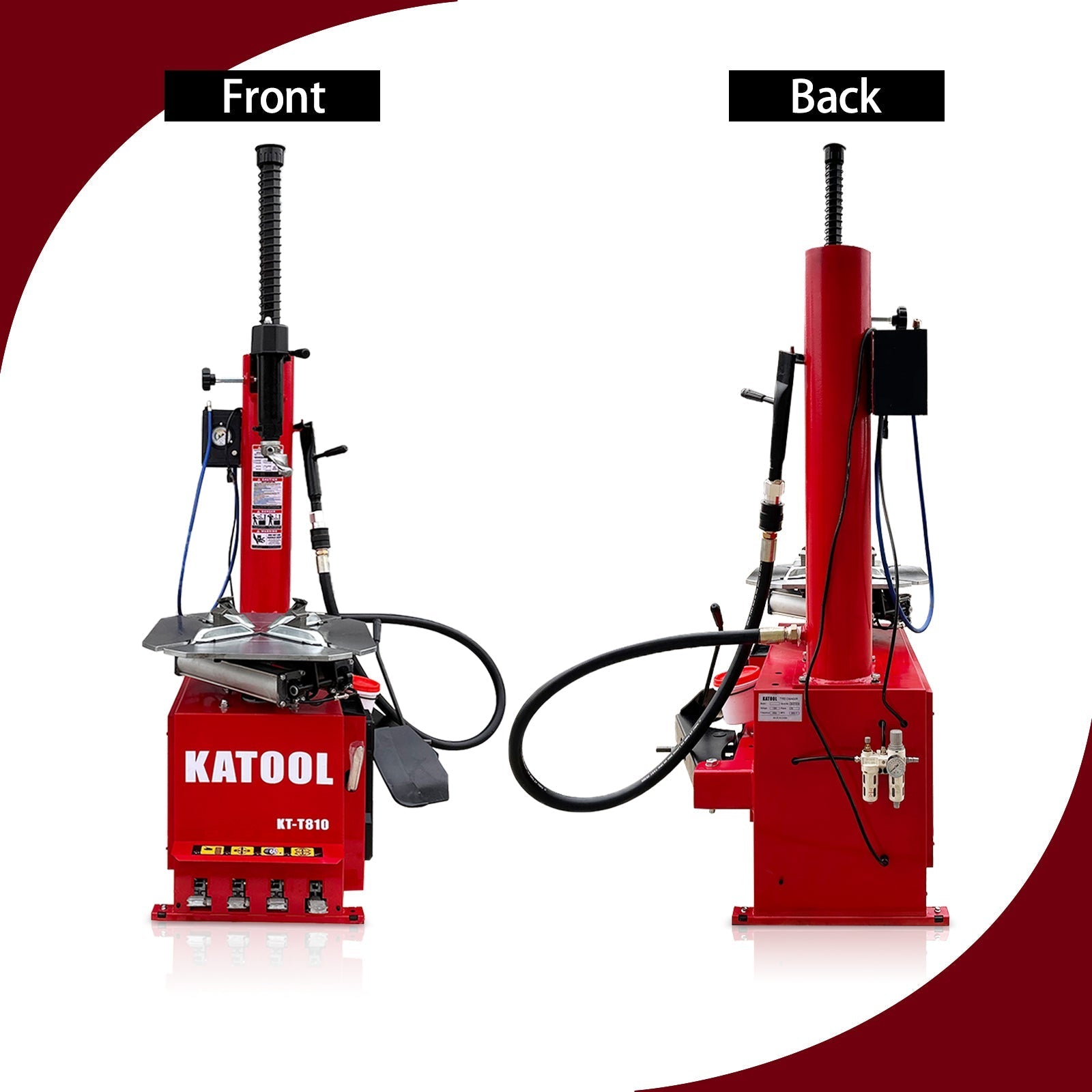 Katool KT-T810 Heavy-Duty Wheel Clamp Tire Changer Machine 2.0HP