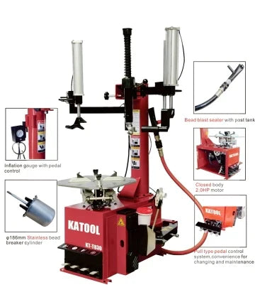 KATOOL Tire Changer KT-T830 and Wheel Balancer KT-B700 Combo
