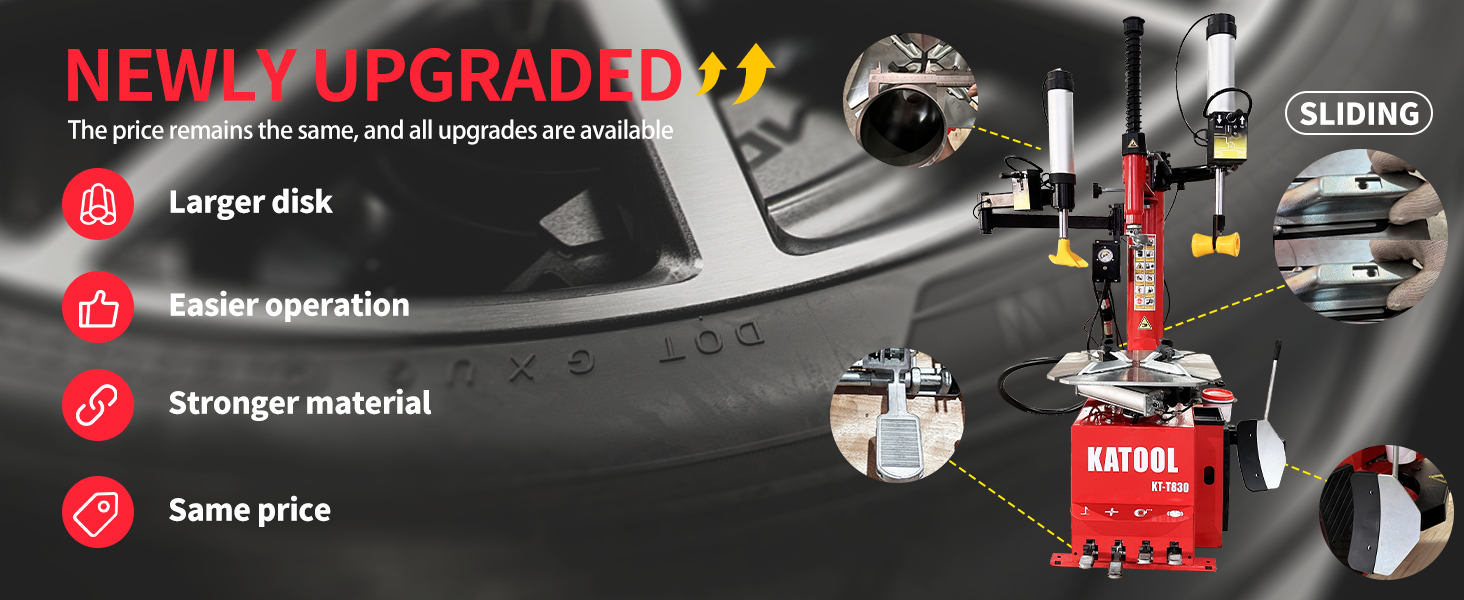 KATOOL KT-T830 Wheel Clamp Tire Changer Machine 41in Capacity