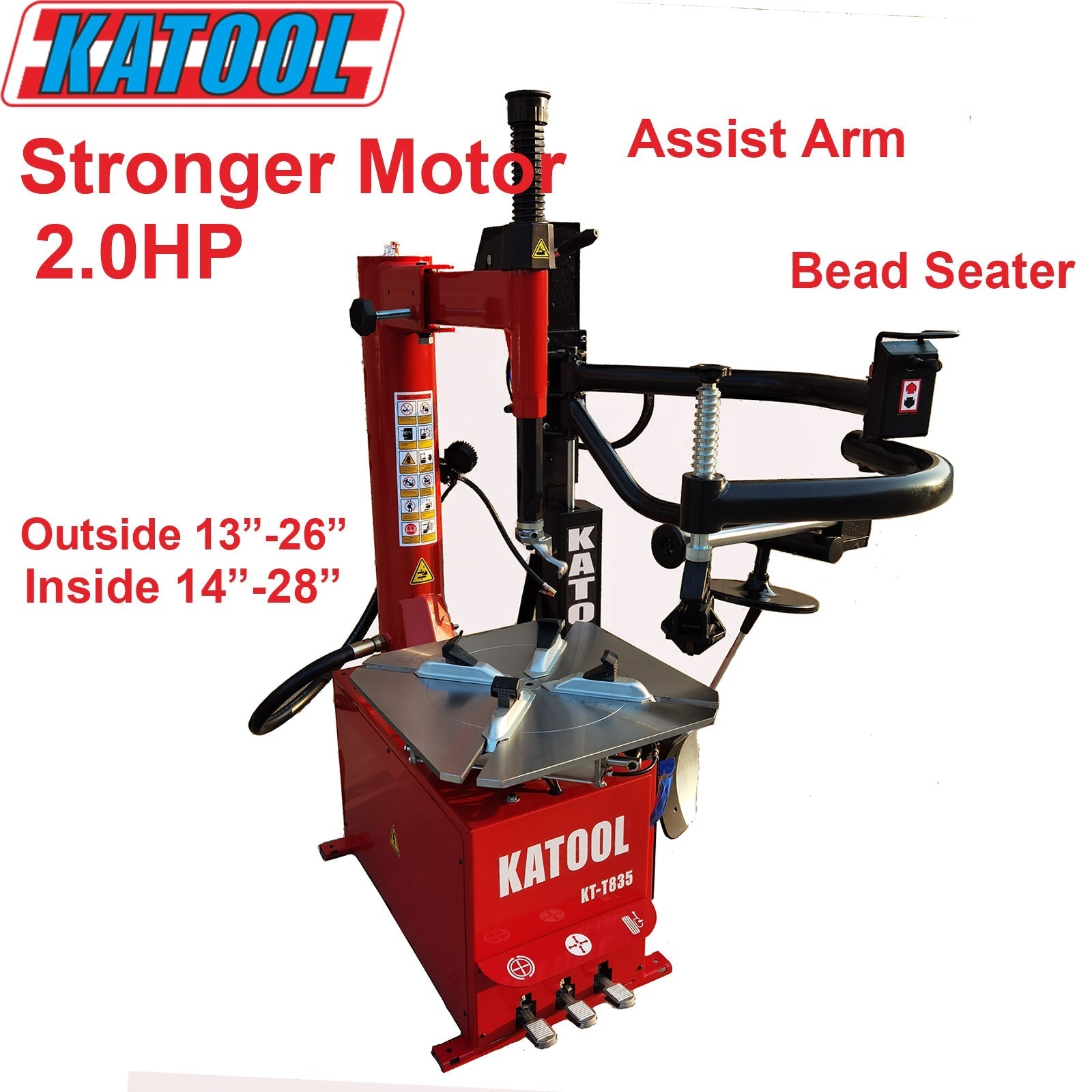KT-T835 Tire Changer and KT-B700 Wheel Balancer Combo 41in Capacity