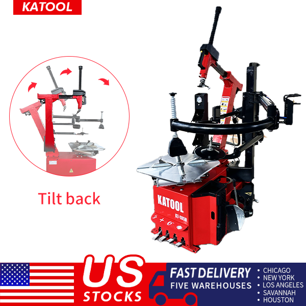 Katool KT-T850 Tilt-Arm Wheel Clamp Tire Changer Machine 47-inch Capacity