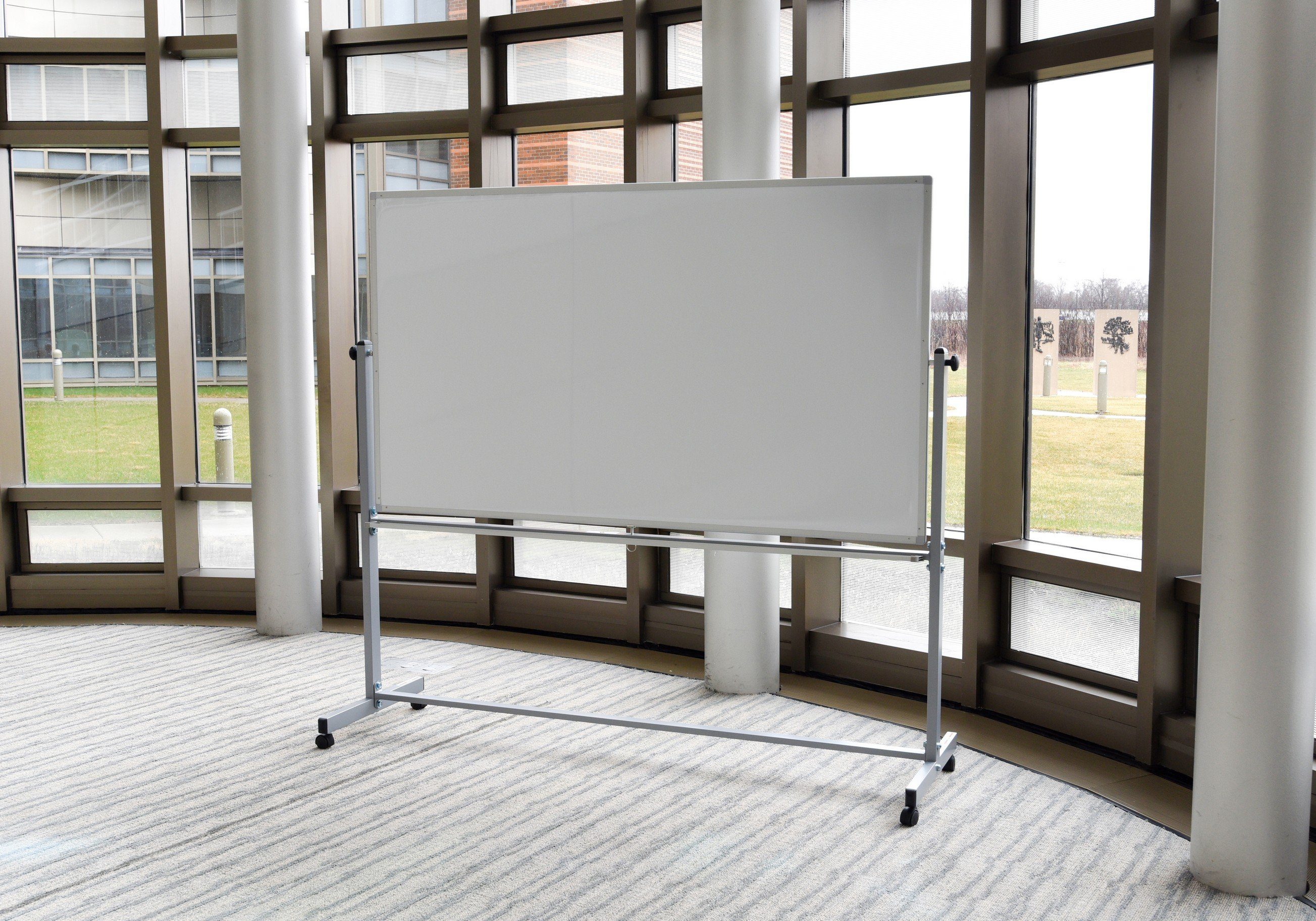 Luxor Reversible Magnetic Mobile 72x40 Whiteboard/ Whiteboard