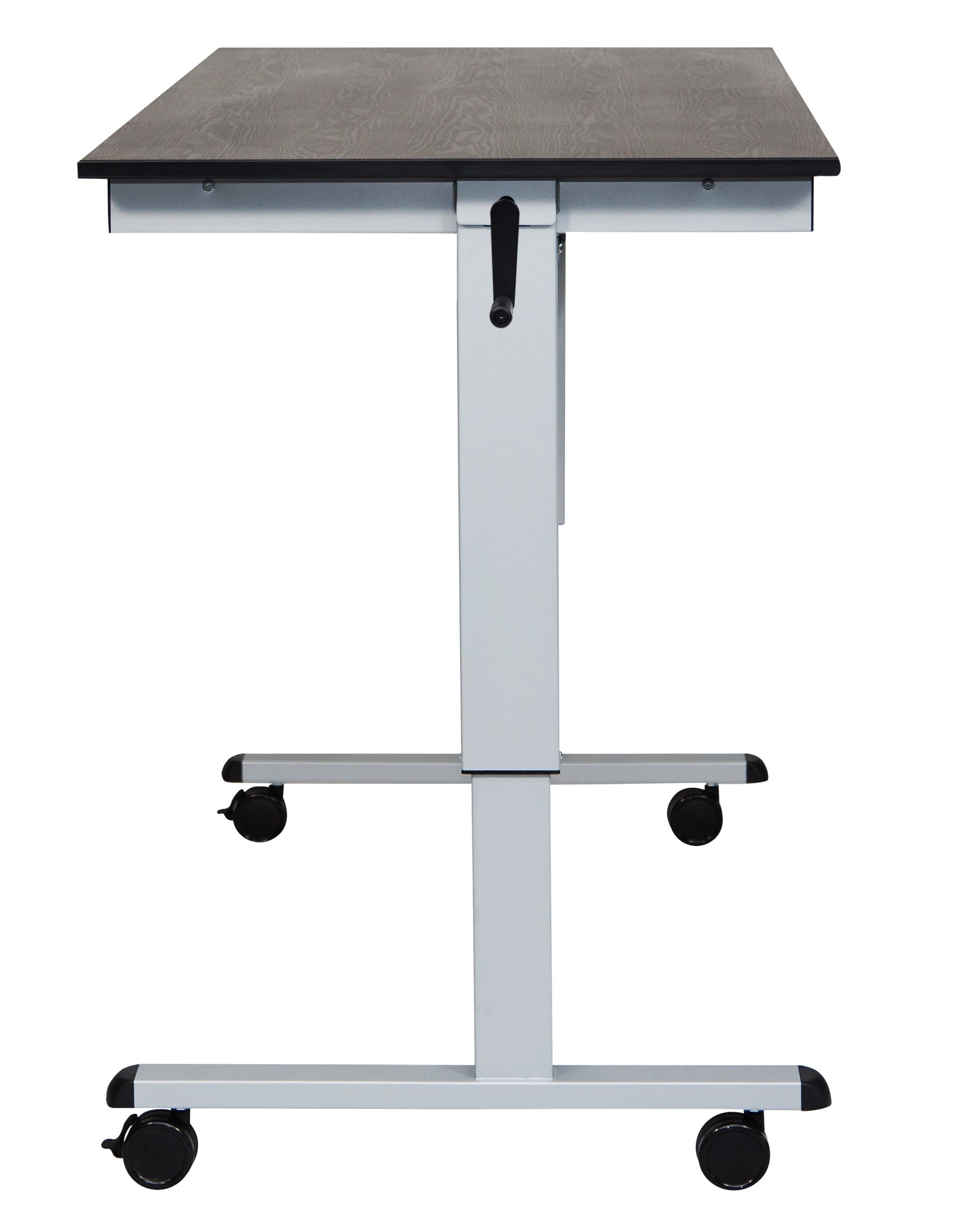 Luxor STANDCF60-AG/BO Crank Adjustable Stand Up Desk
