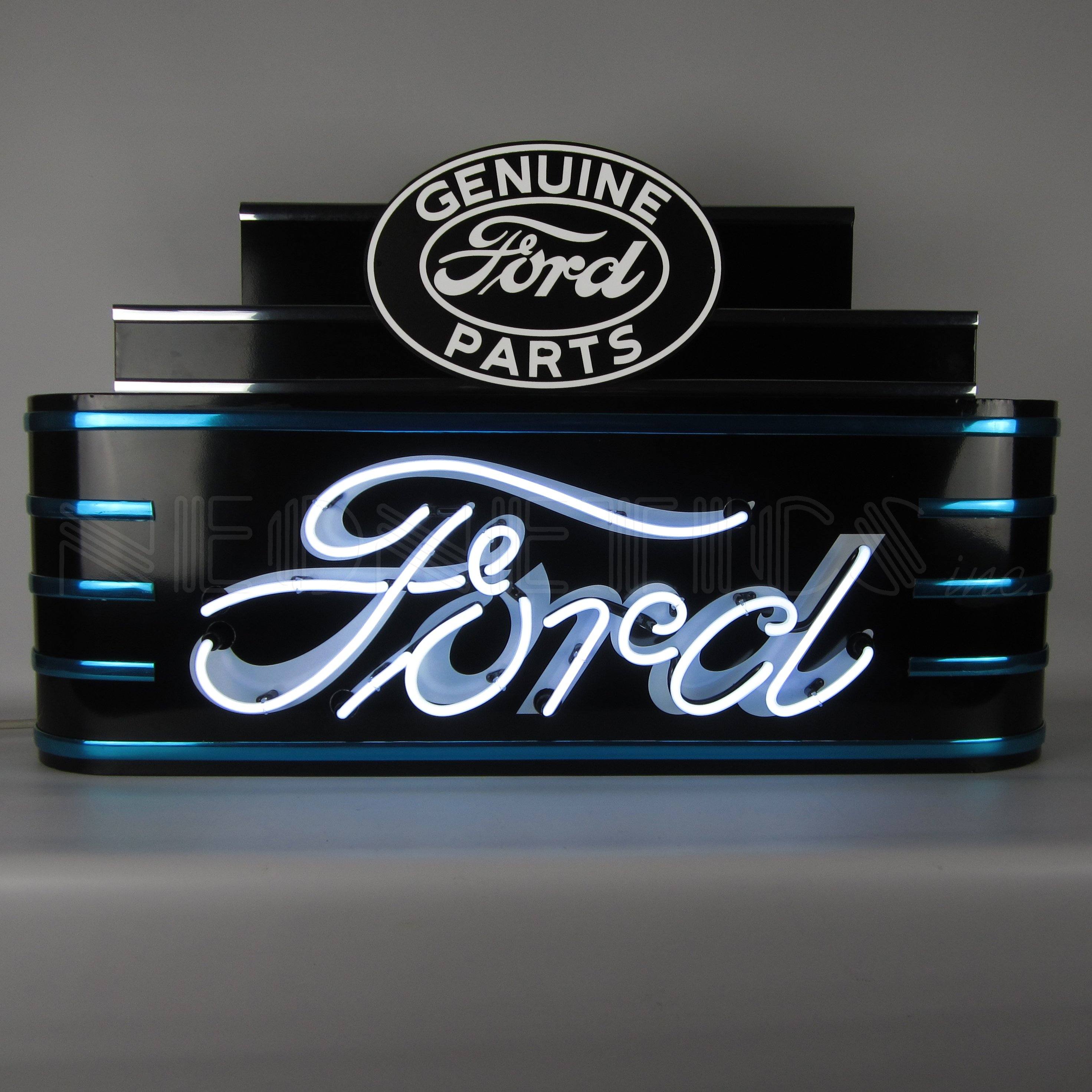 Neonetics Art Deco Marquee Ford Neon Sign In Steel Can