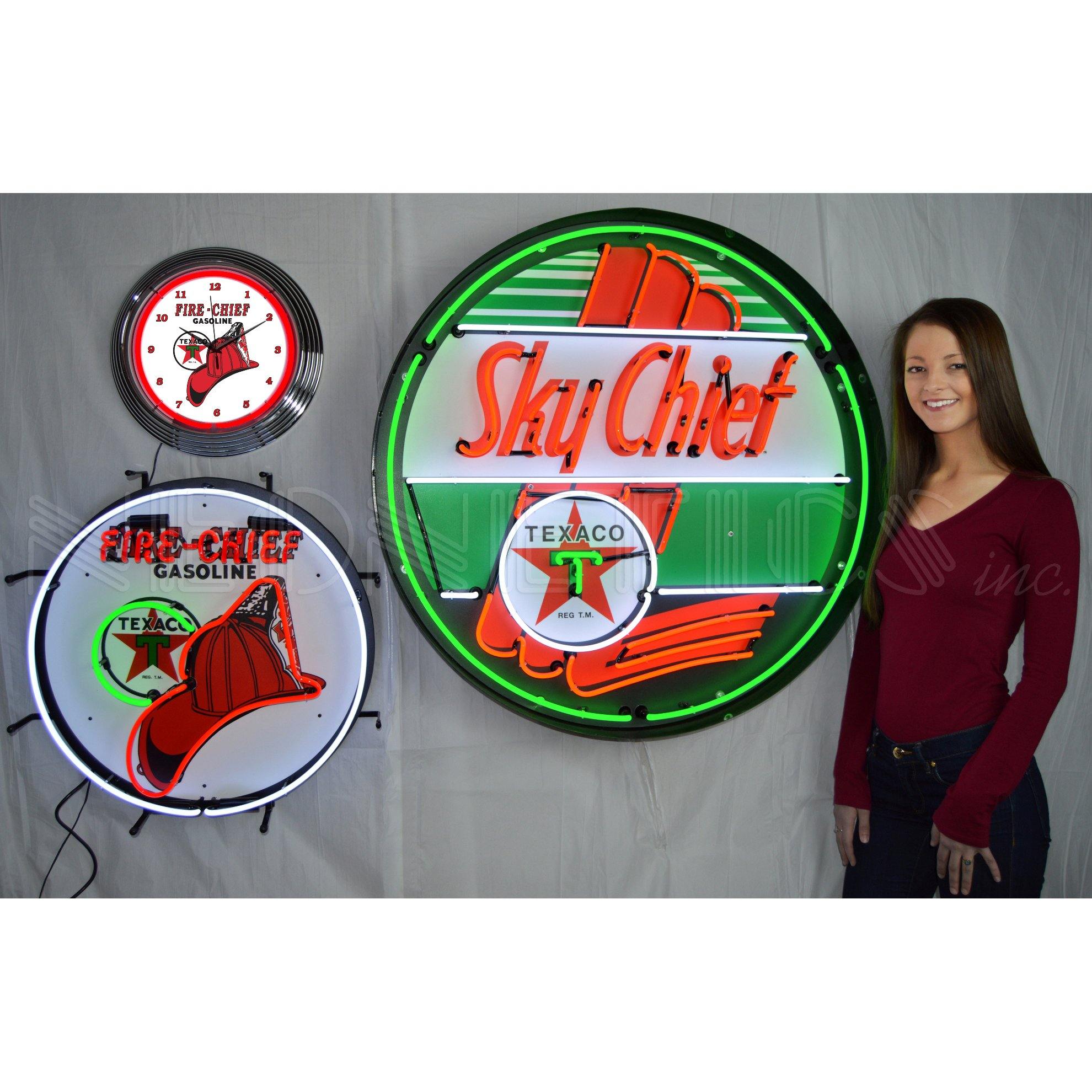 Neonetics Texaco Sky Chief 36 Inch Neon Sign In Metal Can
