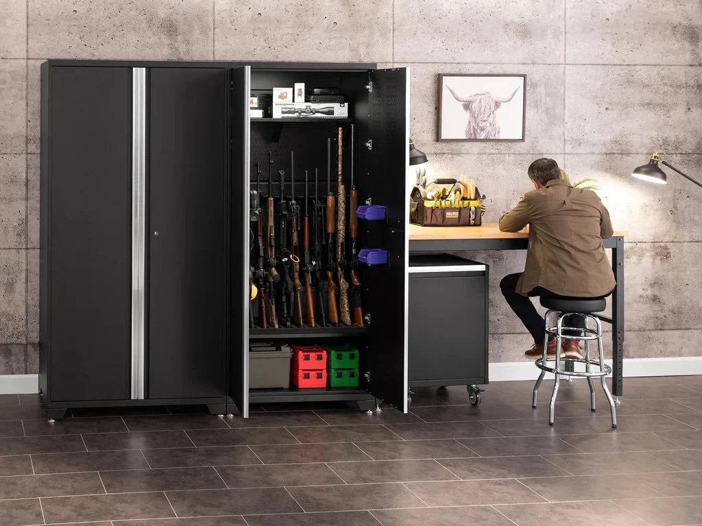 NewAge 3.0 Black 36 in. Secure Gun Cabinet with Accessories