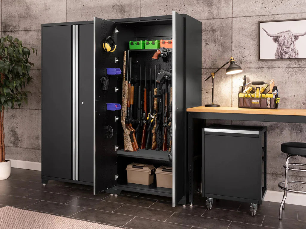 NewAge 3.0 Black 36 in. Secure Gun Cabinet with Accessories