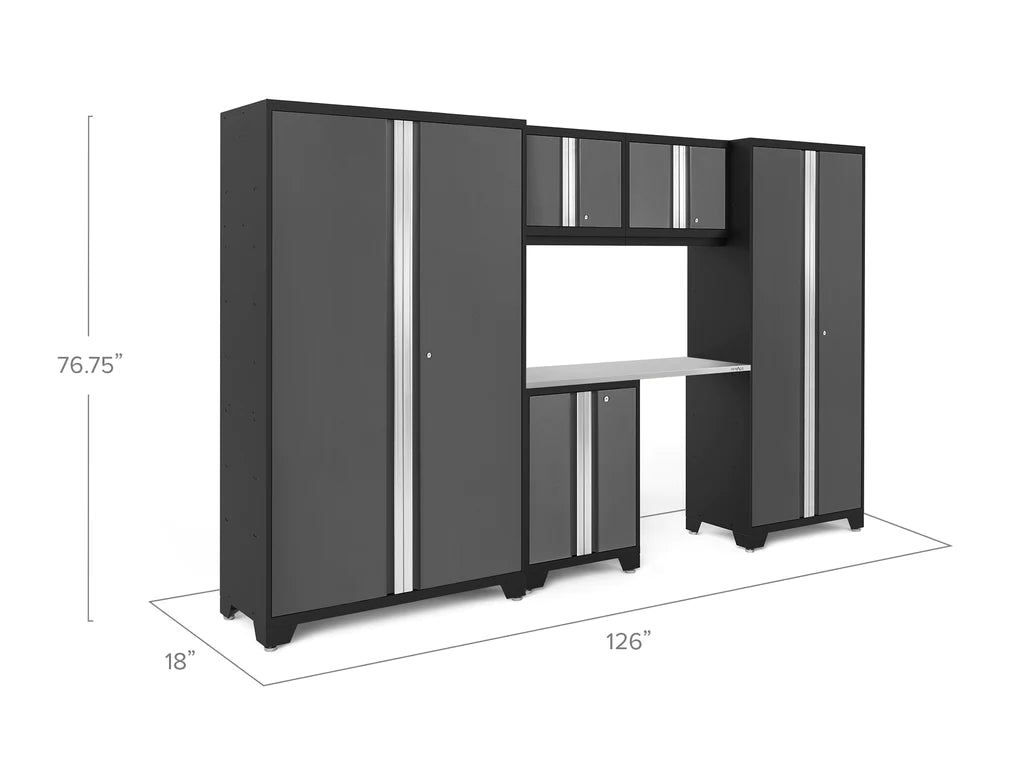 NewAge 3.0 Bold Series 6 Piece Cabinet Set with Base Wall