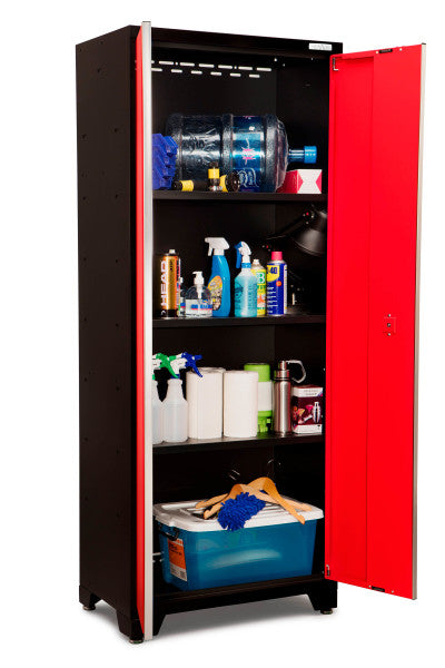 NewAge Bold 3.0 Red 8 PC Set w/Bamboo Worktop - Storage &