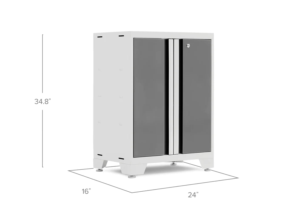 NewAge Bold 3.0 Series 2-Door Base Cabinet Platinum