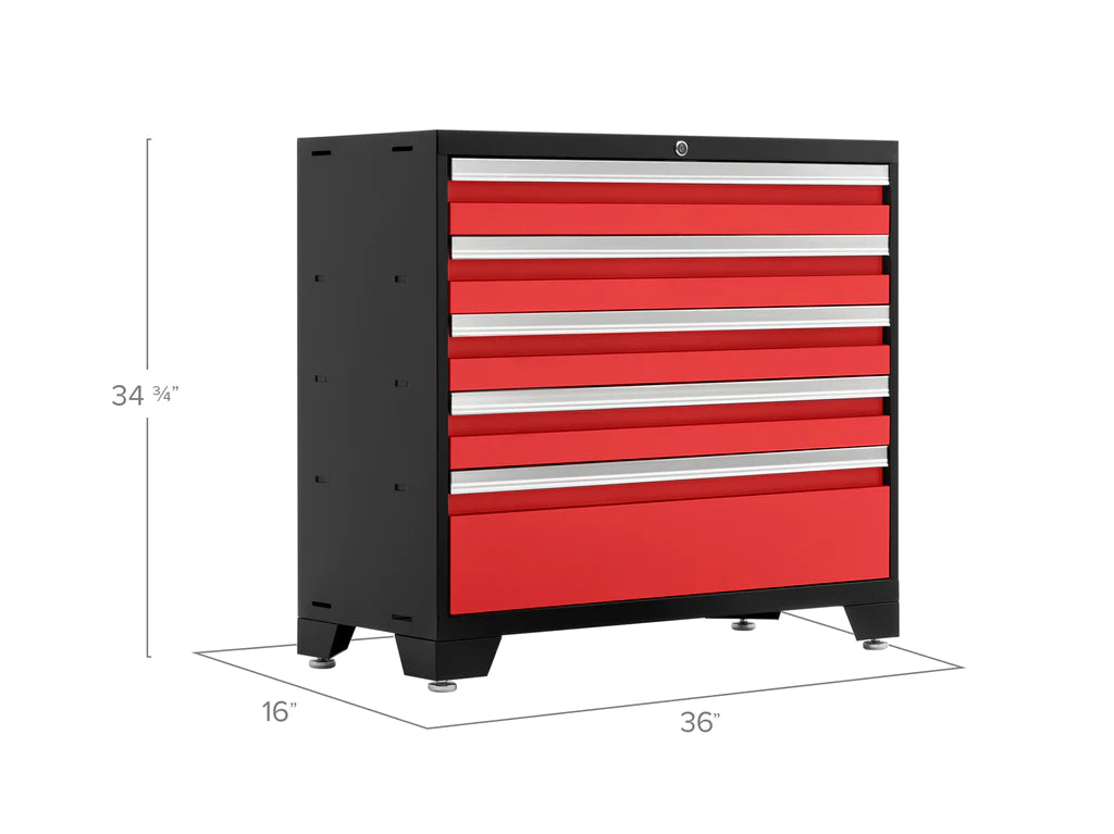 NewAge Bold 3.0 Series 36 in. Red Tool Cabinet