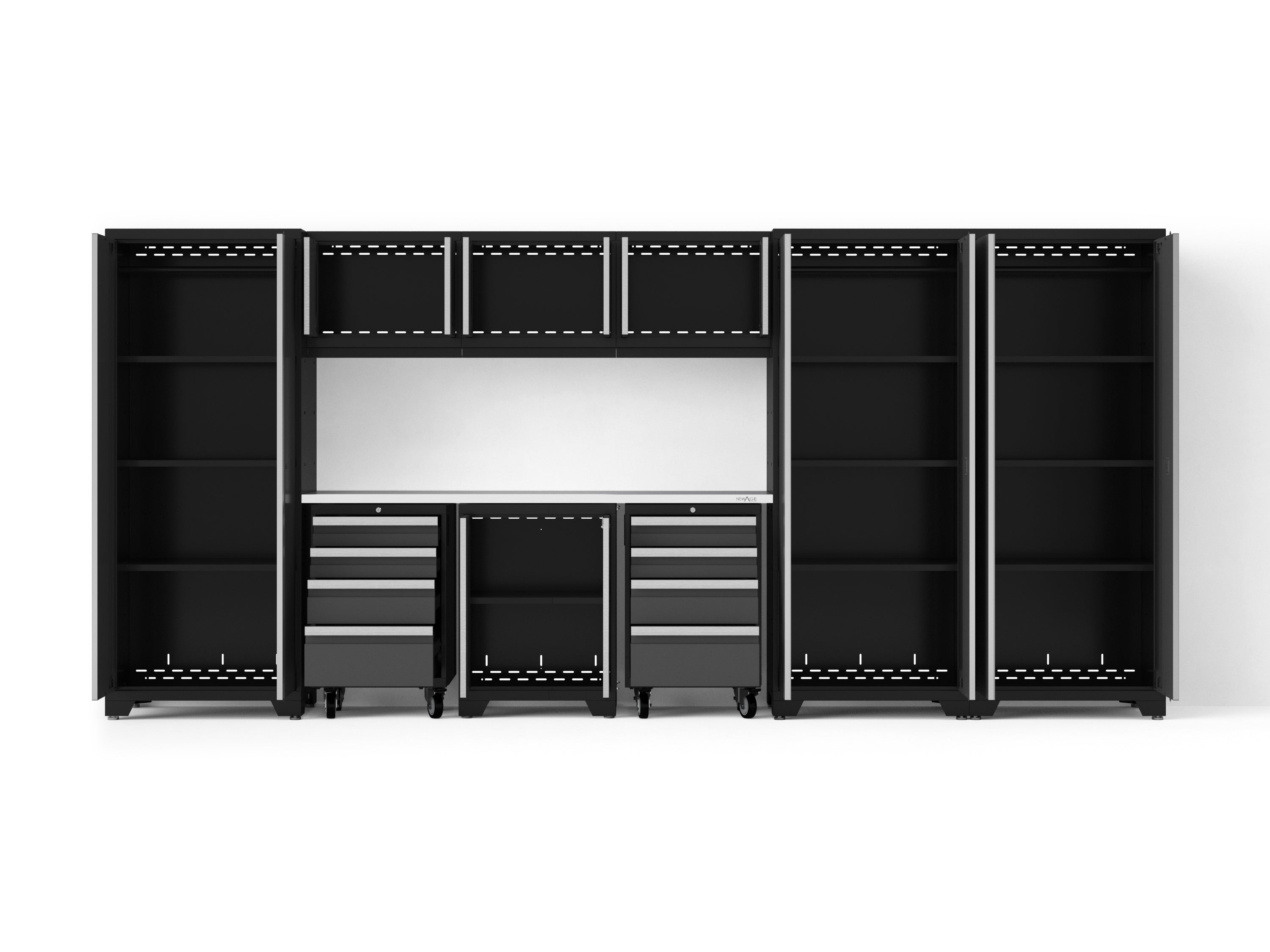 Bold XL 10-Piece Garage Cabinet Set 24-Inch Deep Steel