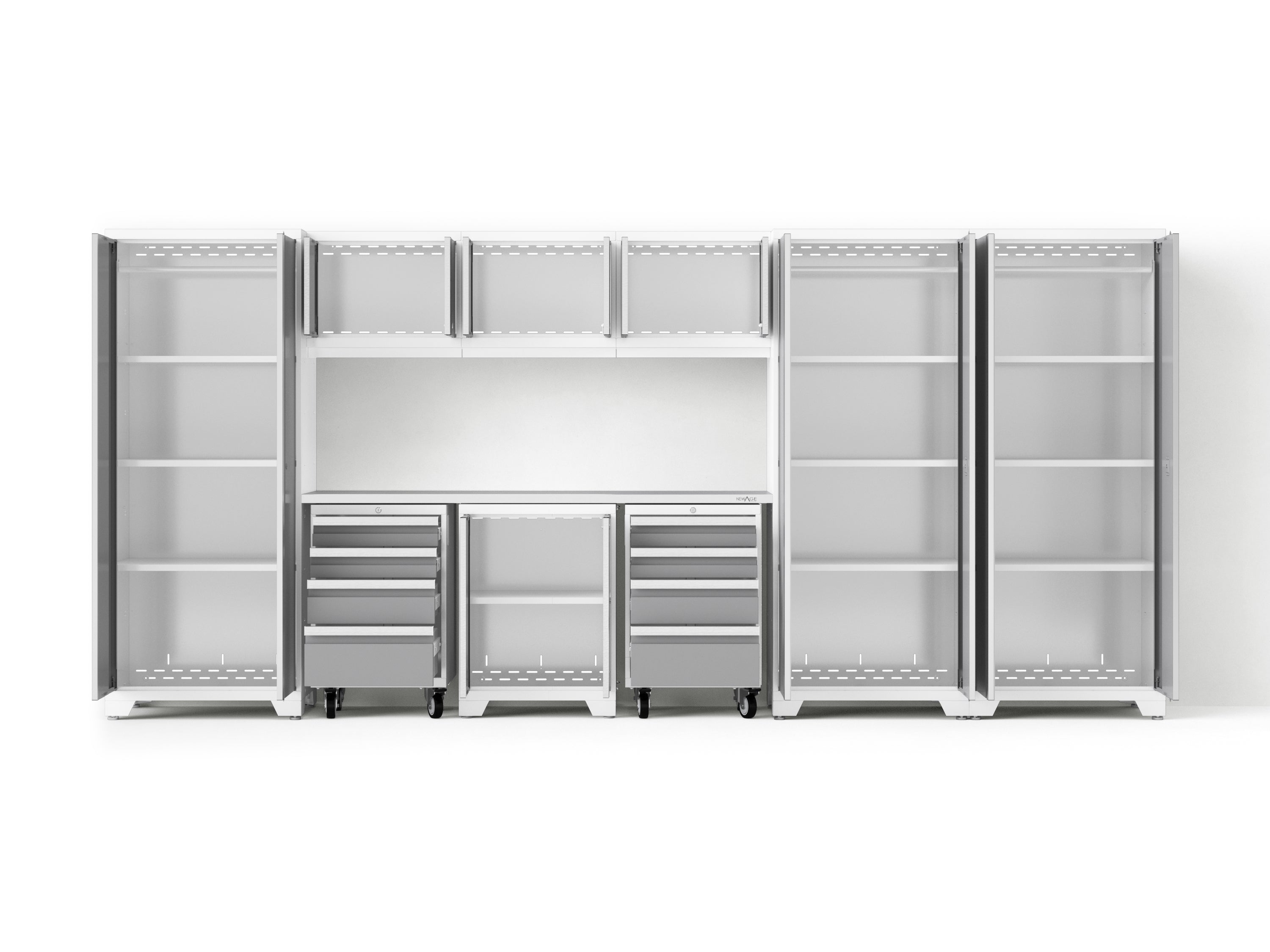 Bold XL 10-Piece Garage Cabinet Set 24-Inch Deep Steel